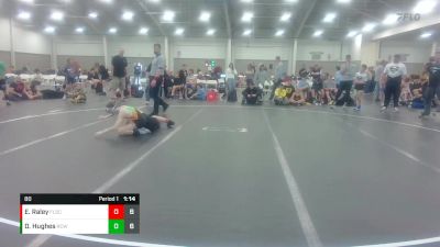 80 lbs Round 5 (10 Team) - Ethan Raley, Florida Scorpions vs Dylan Hughes, River City Wrestling