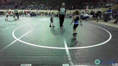 43 lbs Consi Of 16 #1 - Tucker Thomas, Little Axe Takedown Club vs Kyson Overholser, Salina Wrestling Club