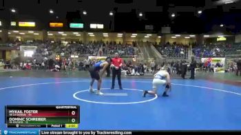 170 lbs Quarterfinals (8 Team) - Dominic Schreiber, 4A Mazama vs MyKail Foster, 4A La Grande