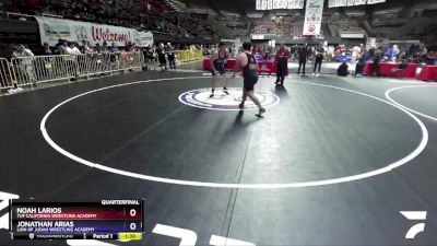 250 lbs Quarterfinal - Noah Larios, TUF California Wrestling Academy vs Jonathan Arias, Lion Of Judah Wrestling Academy