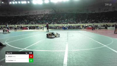 80 lbs Round Of 32 - Cordeus Wahl, Bristow vs Jack Lucas, Sapulpa Junior High