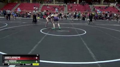 145 lbs Round 5 (6 Team) - Janice Heinecke, Midwest Misfitz Pink vs Lily Perkins, Midwest Misfitz Black