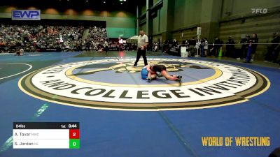 84 lbs Consolation - Ava Tovar, Miami Wrestling Club vs Samantha Jordan, Nevada Elite