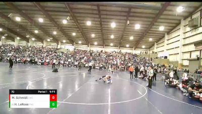 70 lbs Champ. Round 2 - Hudson LaRose, Fremont Wrestling Club vs Marshall Schmidt, Champions Wrestling Club