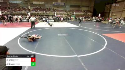 61 lbs Quarterfinal - Jamshed Umarov, Pomona Elite WC vs Zion Enciso, Casper WC