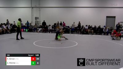 106 lbs Finals (2 Team) - Kyan Simon, Stronghold vs Axel Ritchie, Minion Legends