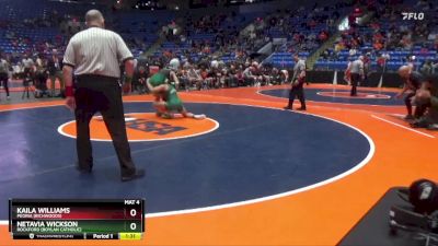 140 lbs Semifinal - Netavia Wickson, Rockford (Boylan Catholic) vs Kaila Williams, Peoria (Richwoods)