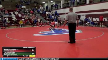 170 lbs 3rd Place Match - Parker Hackett, Kingsley-Pierson vs Javier Mora, West Sioux, Hawarden