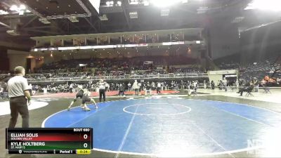 113 lbs Cons. Round 4 - Elijah Solis, Golden Valley vs Kyle Holtberg, St. Mary`s