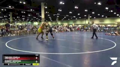 220 lbs Round 4 (6 Team) - Robert Newman, Eagles Wrestling vs Trevor Covelli, Alpha Wrestling