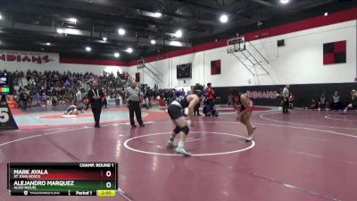 195 lbs Champ. Round 1 - Mark Ayala, St John Bosco vs Alejandro Marquez, Aliso Niguel