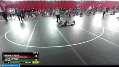 138 lbs Cons. Semi - Mason Schulte, River Valley Youth Wrestling Club vs Jayce Stetzer, Wisconsin