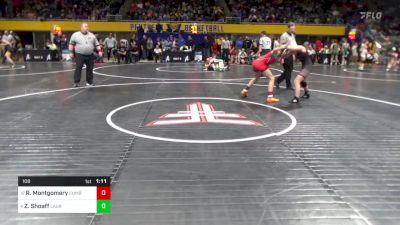 108 lbs Quarterfinal - Reese Montgomery, Cumberland Valley vs Zoey Shoaff, Laurel