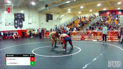 182 lbs Cons. Round 4 - Jose Escobar, Santa Barbara vs Angel Correa, Lancaster