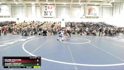 71 lbs Quarterfinal - Oliver Stacconi, Club Not Listed vs Kaiden Crowley, Journeymen Wrestling Club
