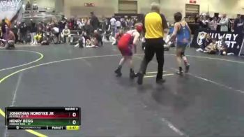 82 lbs Round 3 (4 Team) - Henry Begg, Cardiac Kids vs Jonathan Nordyke Jr, MI Pitbulls