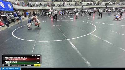 145 lbs Semifinal - Alex Braun, Mn Elite vs Preston Kratochvill, LAW - Lacrosse Area Wrestlers