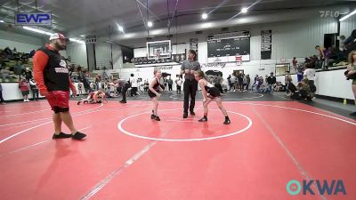 72-75 lbs Rr Rnd 4 - Arwen Frisby, Skiatook Youth Wrestling vs Coralena Voss, Skiatook Youth Wrestling