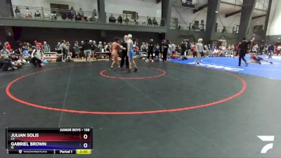 138 lbs Champ. Round 1 - Julian Solis, CA vs Gabriel Brown, ID