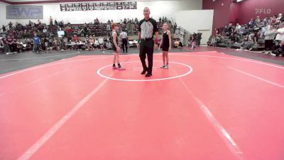 80 lbs Rr Rnd 1 - Karsen Swan, Tonkawa Takedown Club vs Kandyn Clem, Ponca City Wildcat Wrestling