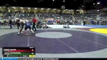 285 lbs Quarterfinals (8 Team) - Kadin Yeager, 3A La Pine vs Jonah Thurheimer, 3A Rainier