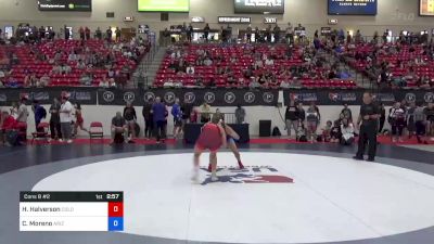 57 kg Cons 8 #2 - Hania Halverson, Colorado Mesa Wrestling Club vs Carolina Moreno, Arizona