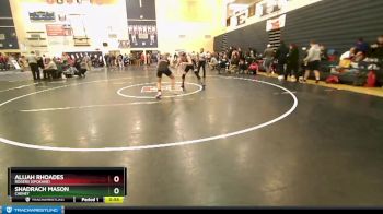 150 lbs Cons. Semi - Alijah Rhoades, Rogers (Spokane) vs Shadrach Mason, Cheney