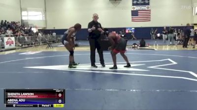 170 lbs Semifinal - Shenita Lawson, Southern Oregon University vs Abena Adu, Vanguard