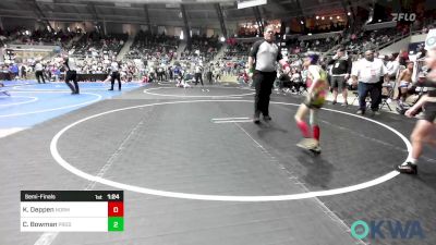 55 lbs Semifinal - Keb Deppen, Norman Grappling Club vs Channing Bowman, Prodigy Elite