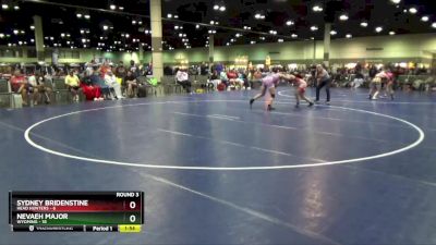 120 lbs Round 3 (8 Team) - Nevaeh Major, Wyoming vs Sydney Bridenstine, Head Hunters