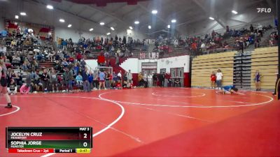 110 lbs Quarterfinal - Jocelyn Cruz, Frankfort vs Sophia Jorge, Munster