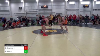 200-C lbs Quarterfinal - Blake Chapman, WV vs Aiden Bliss, PA