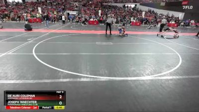 70 lbs Cons. Round 2 - Joseph Waechter, Mukwonago Wrestling Club vs De`Auri Coleman, Southside Lutheran WC