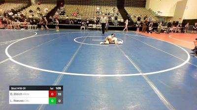 69 lbs Rr Rnd 1 - Bradey Bleich, Mat Assassins White vs Liam Reeves, ICWL Bruisers Black N Gold