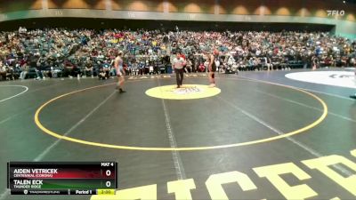 120 lbs Champ. Round 1 - Talen Eck, Thunder Ridge vs Aiden Vetricek, Centennial (Corona)