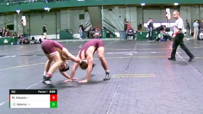 165 lbs 1st Place Match - Cam Adams, Central Michigan vs Mason Alessio, Central Michigan