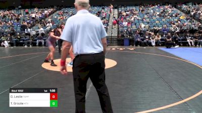 215 lbs Quarterfinal - Darrell Leslie, Toppenish vs Troy Grizzle, Mountain View ID