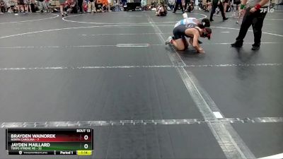 115 lbs Round 5 (6 Team) - Jayden Maillard, Terps Xtreme MS vs Brayden Wainorek, North Carolina