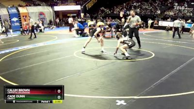 113 Class 4 lbs Quarterfinal - Calum Brown, Lafayette (Wildwood) vs Cade Dunn, Liberty