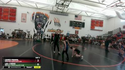 71 lbs Semifinal - James Frimml, Worland Wrestling Club vs Leo Cheng, Greybull Basin Athletic Club