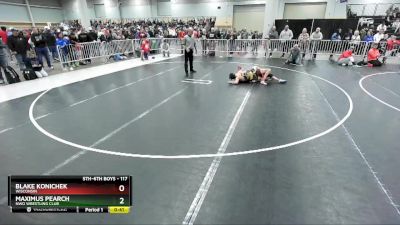 117 lbs Champ. Round 1 - Blake Konichek, Wisconsin vs Maximus Pearch, NWo Wrestling Club