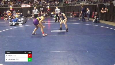 118 lbs Round Of 16 - Saphia Davis, Plum vs Kelley Enterline, Jamestown