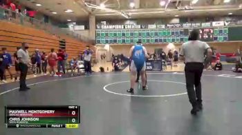 285 lbs 1st Place Match - Maxwell Montgomery, Rancho Bernardo vs Chris Johnson, Vista Murrieta