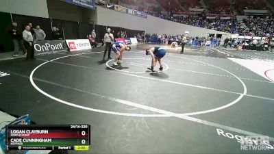 2A/1A-220 Quarterfinal - Logan Clayburn, Myrtle Point vs Cade Cunningham, Heppner