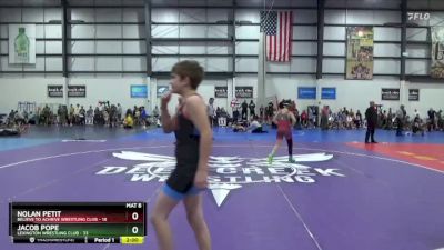 95 lbs Round 1 (4 Team) - Jacob Pope, LEXINGTON WRESTLING CLUB vs Nolan Petit, BELIEVE TO ACHIEVE WRESTLING CLUB