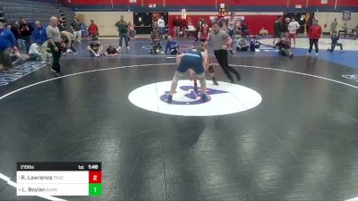 215 lbs Semifinal - Rune Lawrence, Frazier vs Luke Boylan, Burrell