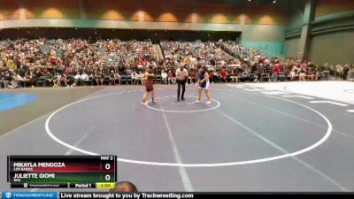 185 lbs Quarterfinal - Mikayla Mendoza, Los Banos vs Juliette Giomi, RHS