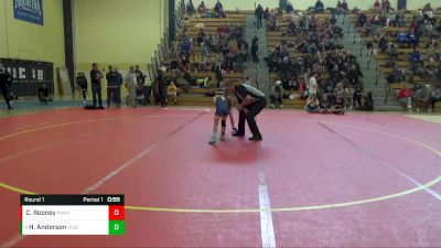 70 lbs Round 1 - Hazel Anderson, West Salem Bangor Wrestling vs Claire Rooney, MFL Mar Mac