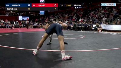 184 lbs Jordan Pagano, Rutgers vs Jackson Hemauer, Fresno State