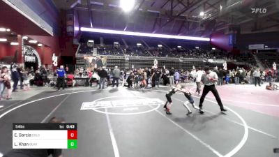 54 lbs Semifinal - Edgar Garcia, Colorado Outlaws vs Landon Khan, Bear Cave